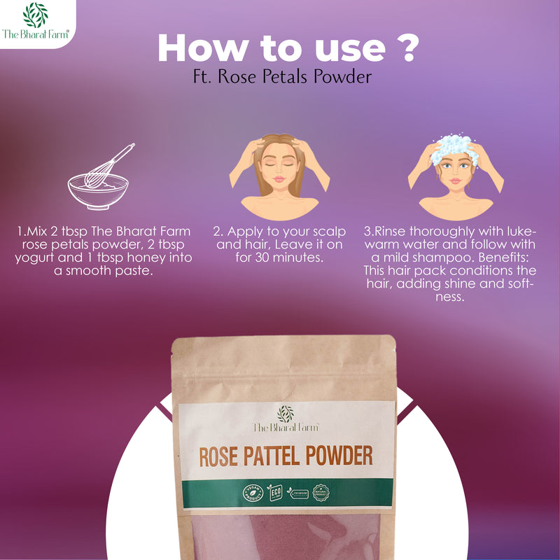 The Bharat Farm Rose Petal Powder