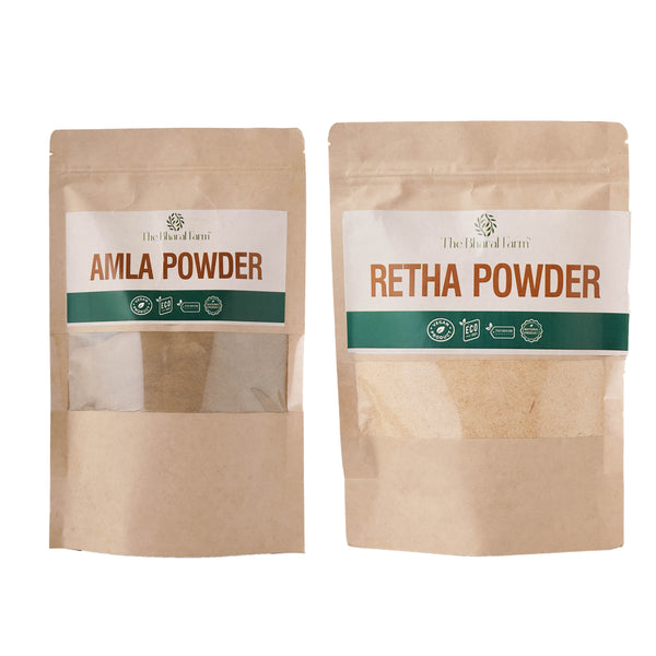 The Bharat Farm  Amla+Retha Powder